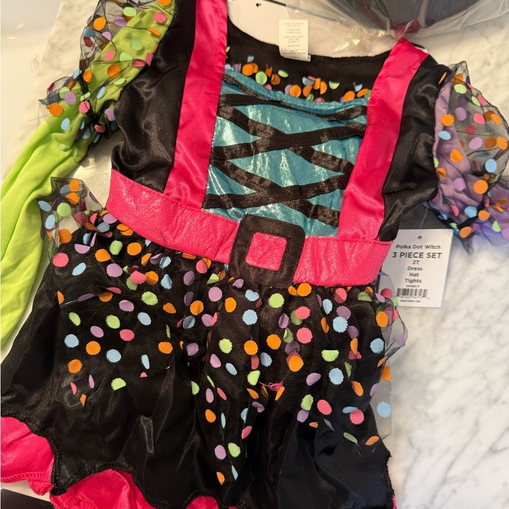 NWT Polka Dot Witch Costume for Toddlers - Picture 3 of 4